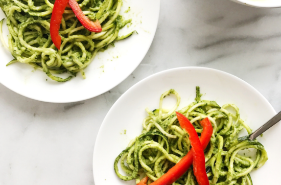 Pesto Zoodles | Living Well With Nic