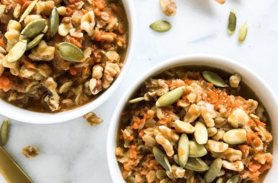 Carrot Cake Oatmeal | Living Well With Nic
